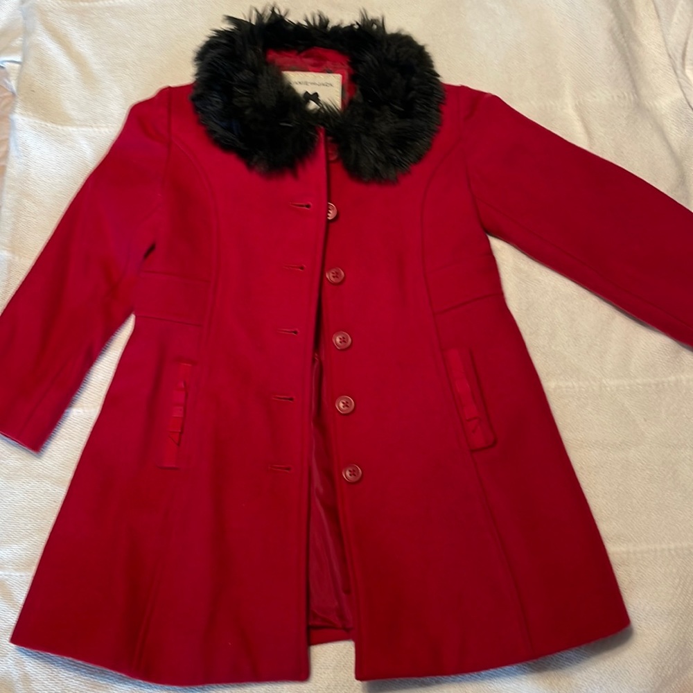 red dress coat